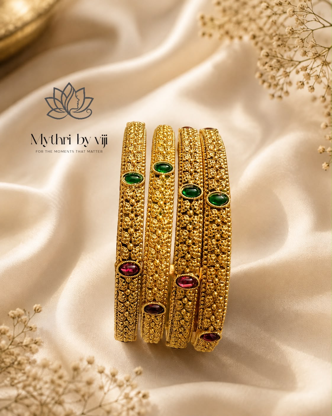 Swarna Rathna Nakashi Bangle Set (For 4 Bangales)