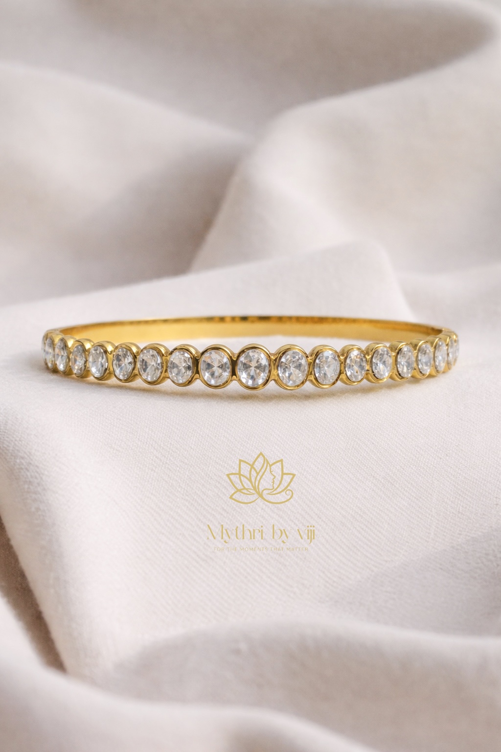 Bezel Set Diamond Tennis Bracelet