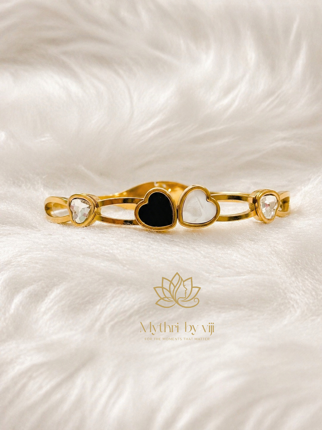 Dual Heart Elegance Bracelet