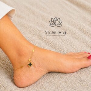 Fortuna Clover Anklet