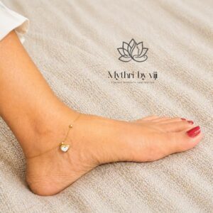 Ivory Heart Anklet