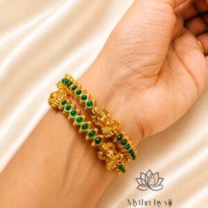 Vaidehi Emerald Bangles (For Pair)