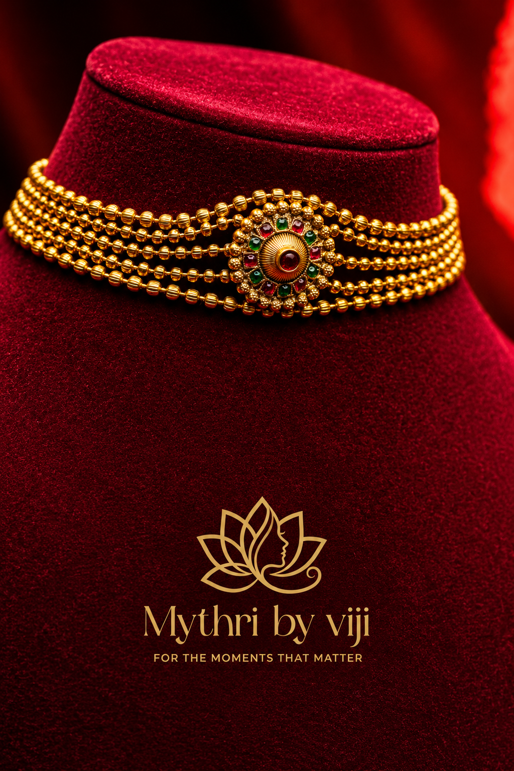 Golden Ball Layer Choker Set - Image 2