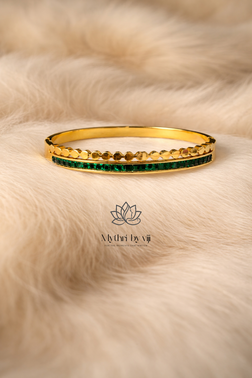 Emerald Radiance Bangle - Baby Size