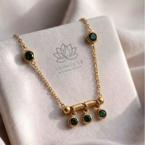 Emerald Three Gem Chain