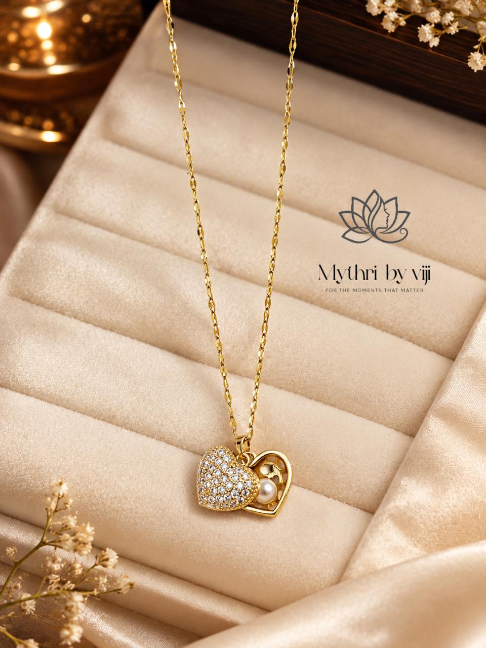 Heart With Pearl