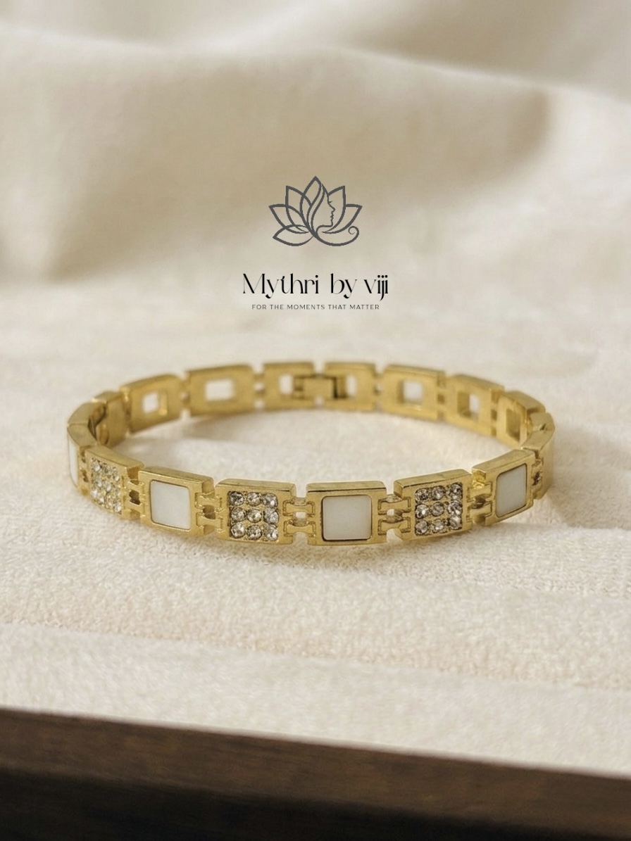 Miya Geometric Bangle - Baby Size