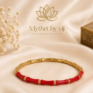 Ruby Bamboo Bangle - Regular Size