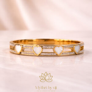 Serena Heart Bangle - Baby Size