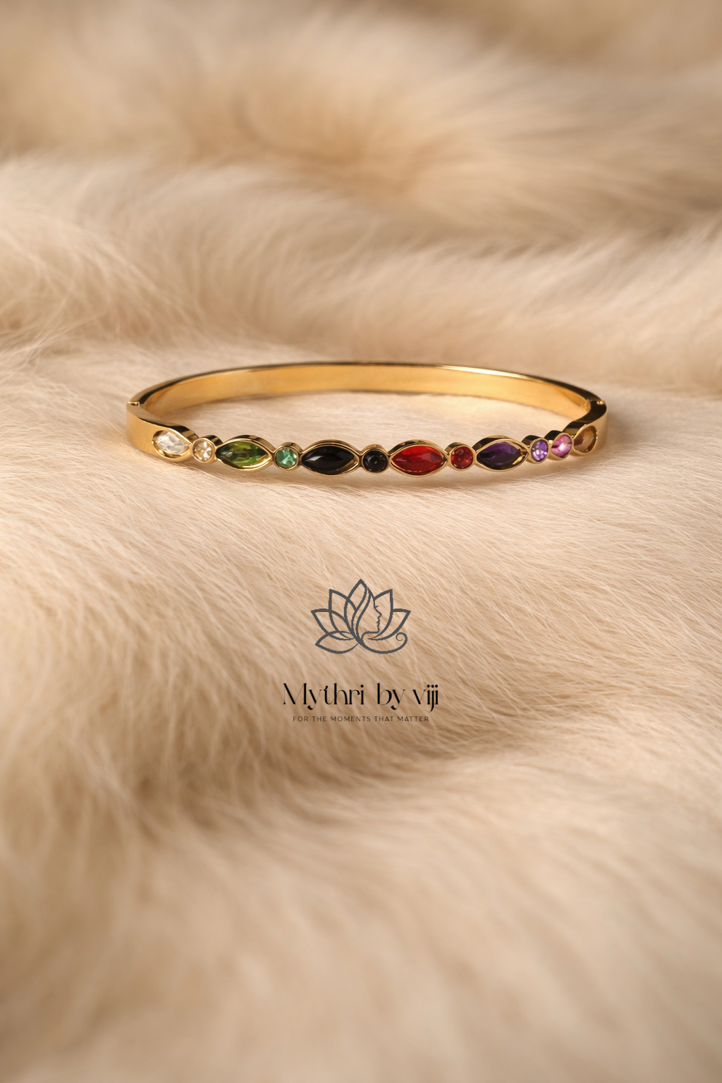 Varadha Multistone Bangle - Baby Size