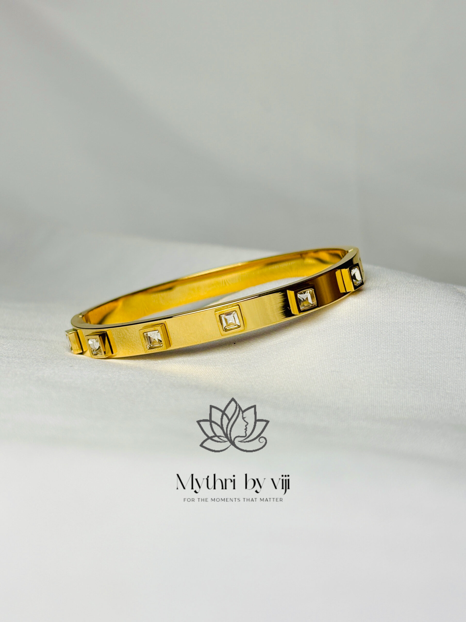 Vega Crystal Bangle - Baby Size