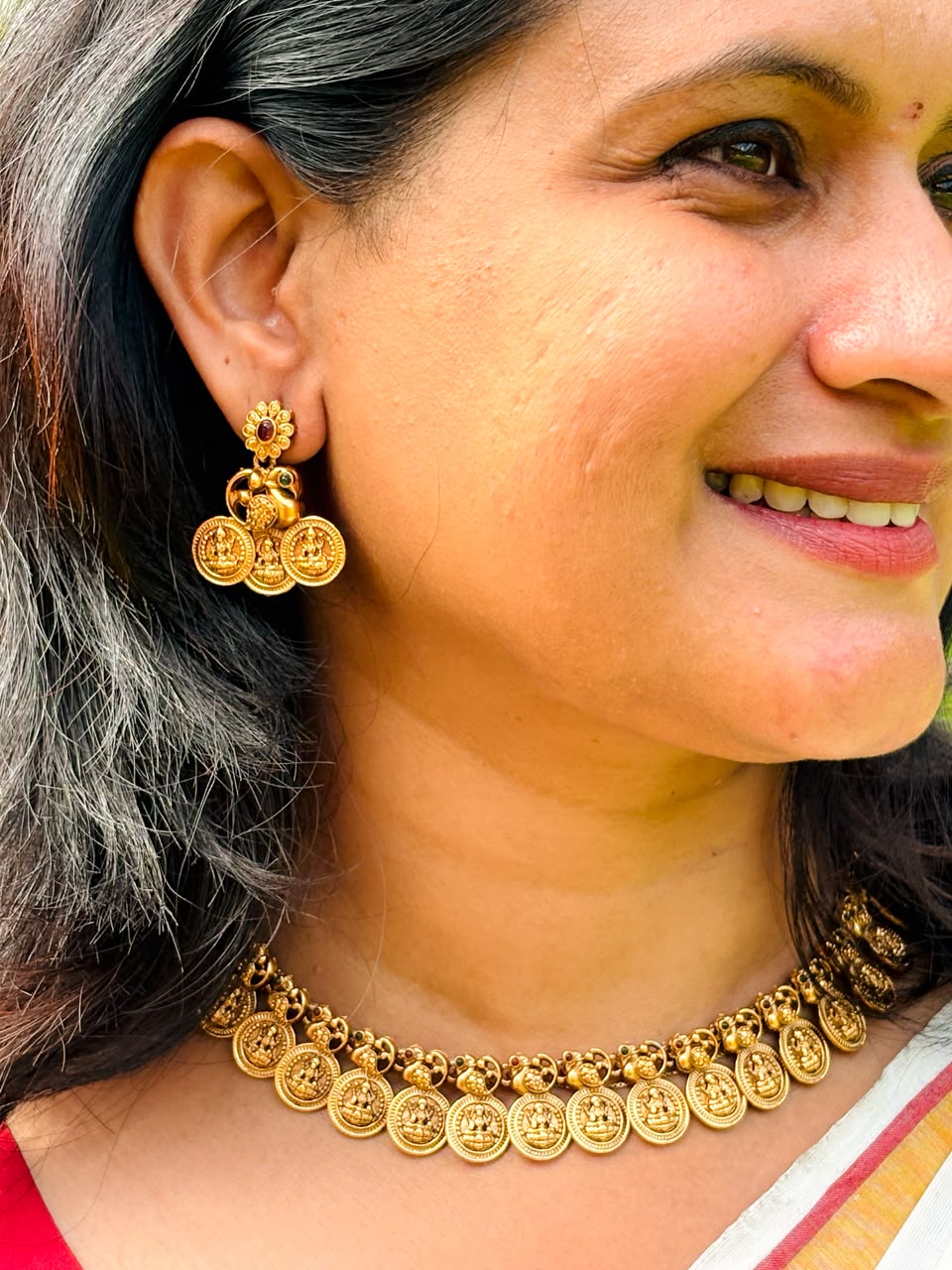 Lakshmi Coin Necklace - Image 2