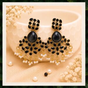 Chandbali drop earrings