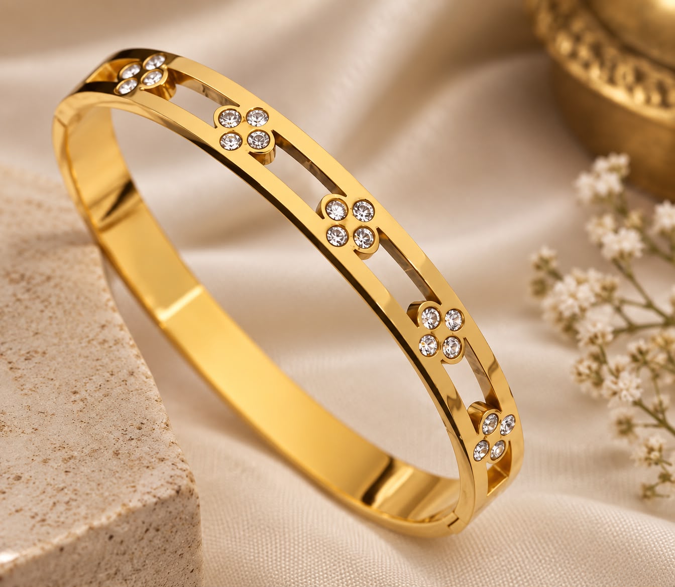 Kiara Crystal Bangle - Regular Size