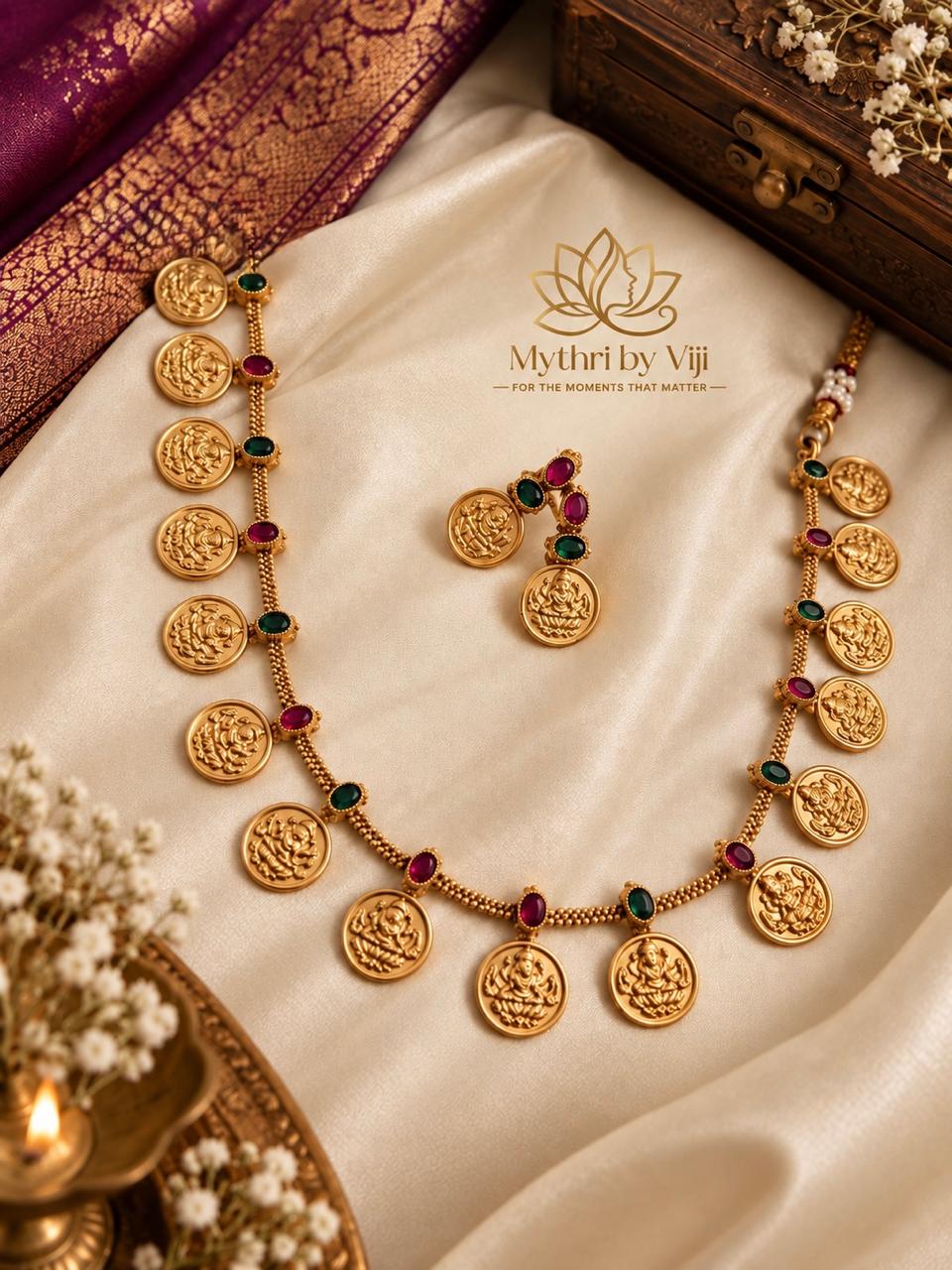 Lakshmi Coin Necklace