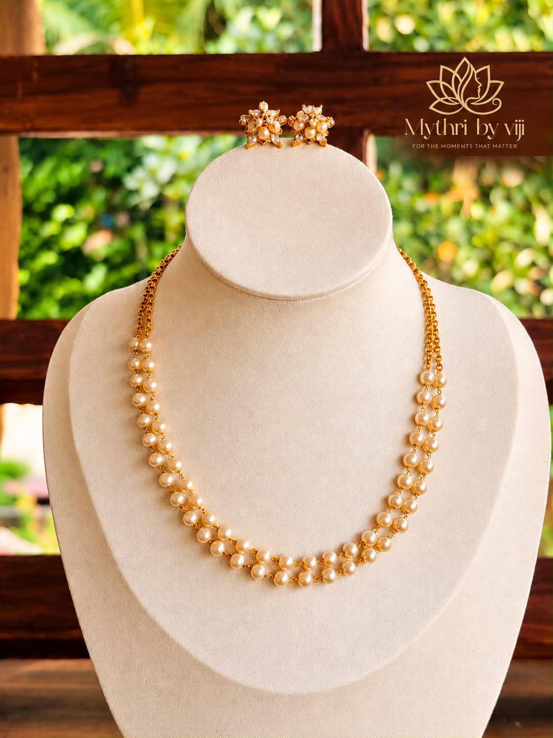 Swarovski Pearl Necklace Set